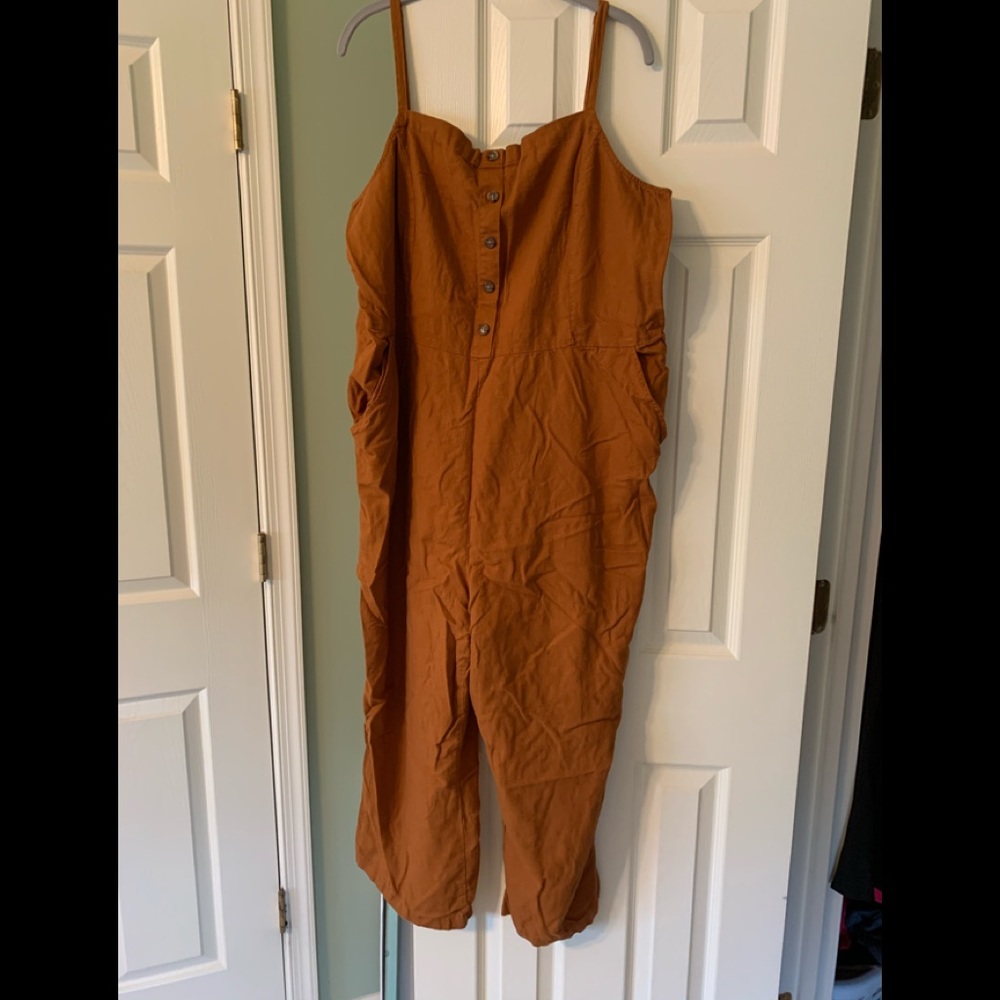 Old Navy rust-orange jumpsuit